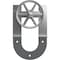 Ekena Millwork Premium Wagon Wheel Horseshoe Roller Hanger w/ Bolts for Barn Door for 1 3/4" Doors, Silver Metallic GB60014R2WSM - alternate 3